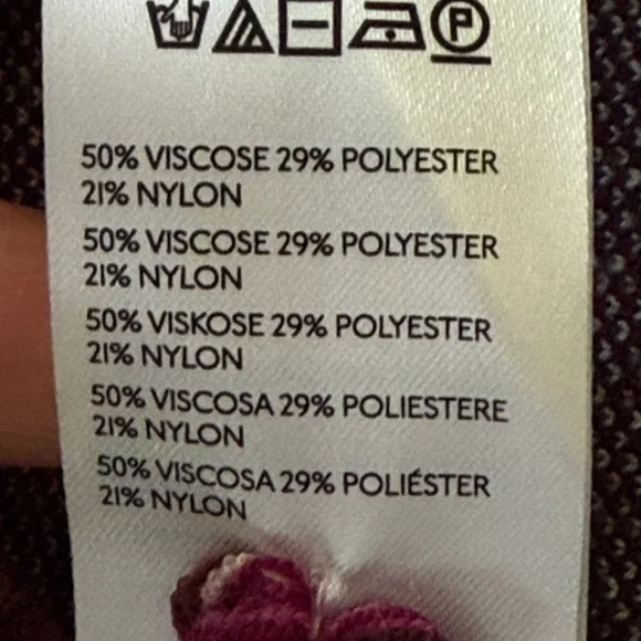 Anthropologie Maeve Brown/White/Pink Color Block Zippered Sweater Size Small - Picture 13 of 14